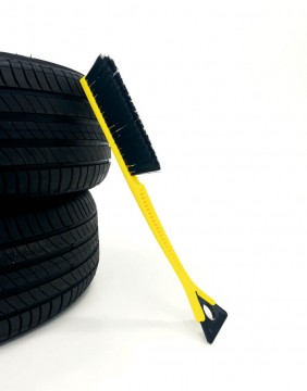 Sniega birste ar skrāpi, 52 cm