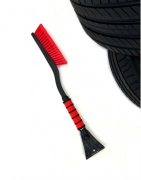 Snow brush with scraper, 63 cm