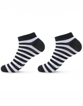 Vaikiškos kojinės "Oleda Black Stripe"