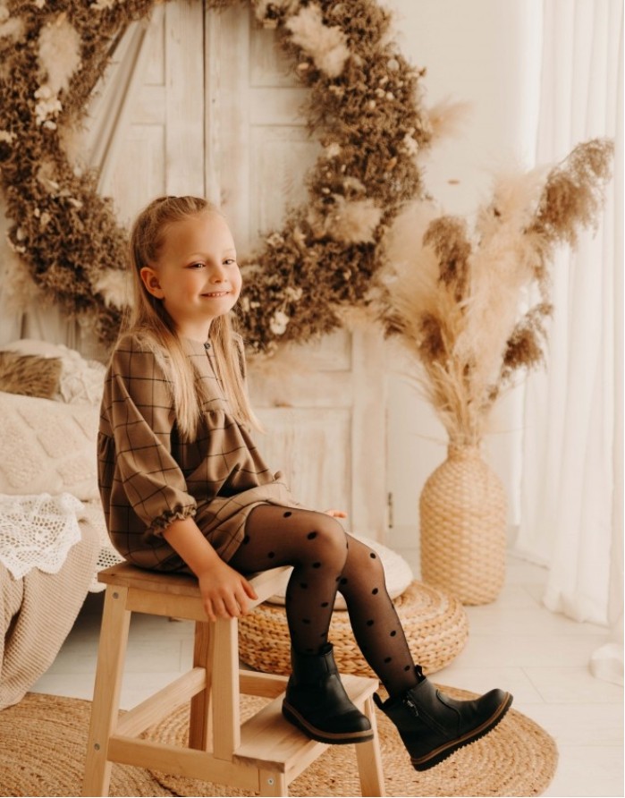 Vaikiškos pėdkelnės "Dotty Black " 15 Den