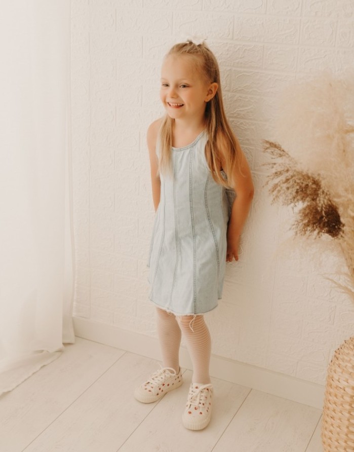 Vaikiškos pėdkelnės "Stripes Off White" 15 Den