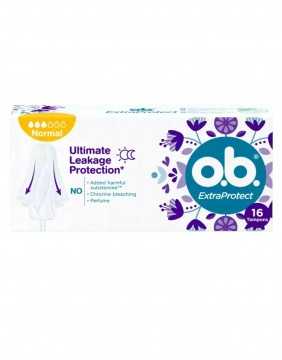 Tamponi "O.B. Extra Protect Normal", 16 vnt.