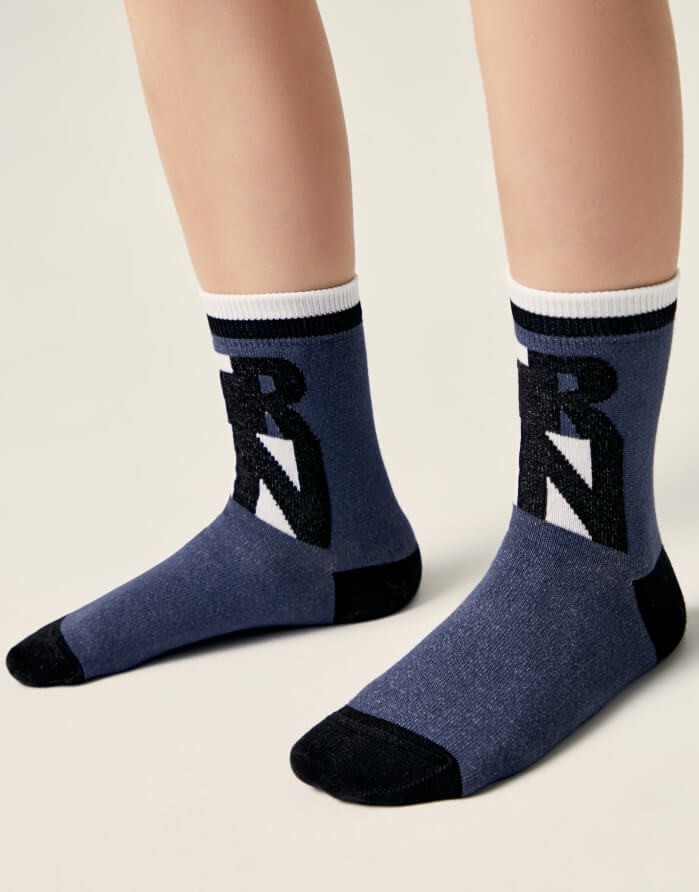 Vaikiškos kojinės "Street Style Blue"