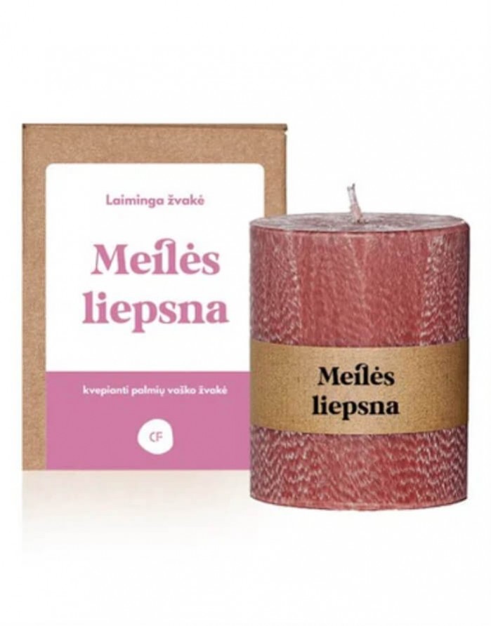 Linkėjimų Žvakė "Meilės Liepsna"