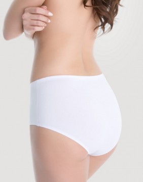 Moteriškos Kelnaitės Cotton"Hi-cut Figi White"