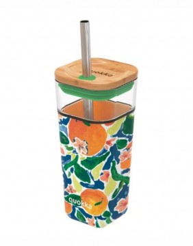 Stiklinė su šiaudeliu "Jungle Orange", 540 ml