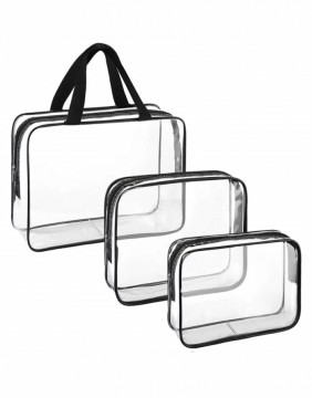 Kelioninė Kosmetinė "Clear Bag" 3vnt