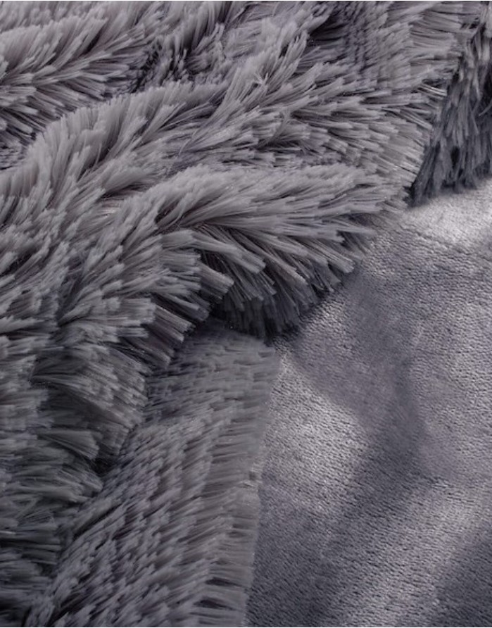 Pledas "Puffi Dark Grey" 220x240 cm
