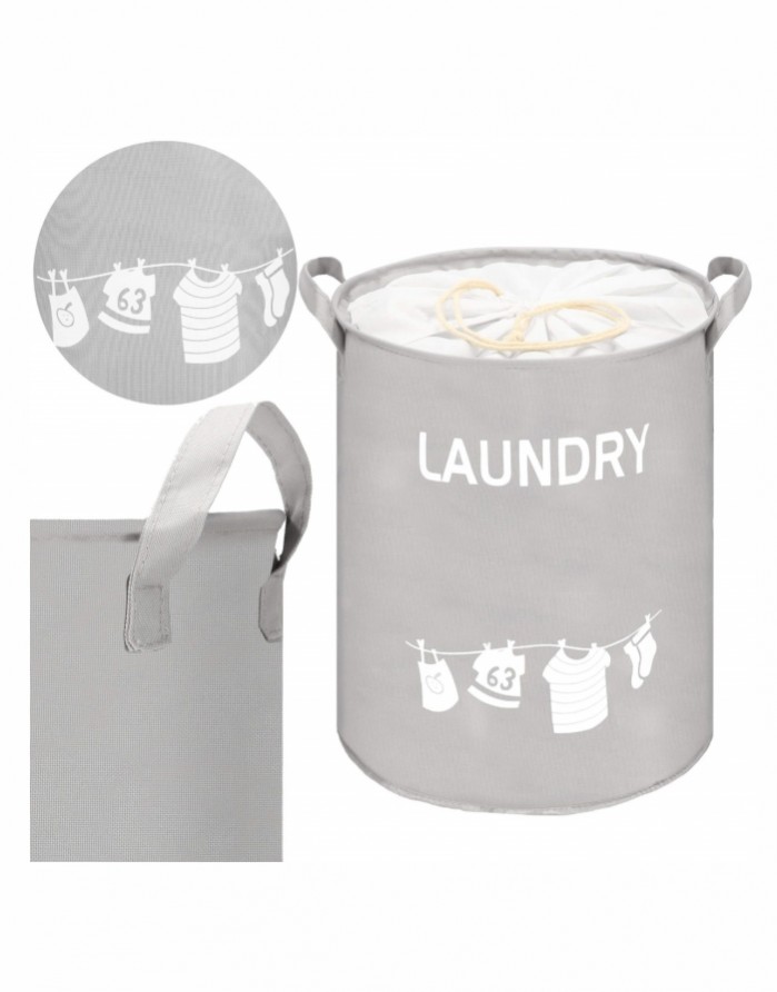 Daiktų Laikymo Krepšys "Laundry Grey"