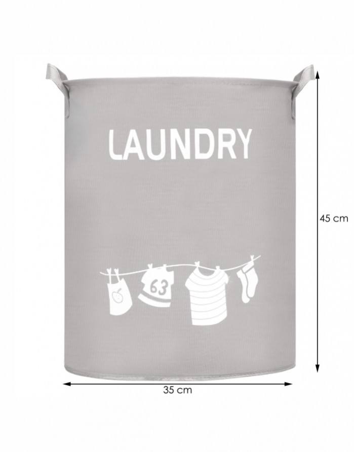 Daiktų Laikymo Krepšys "Laundry Grey"
