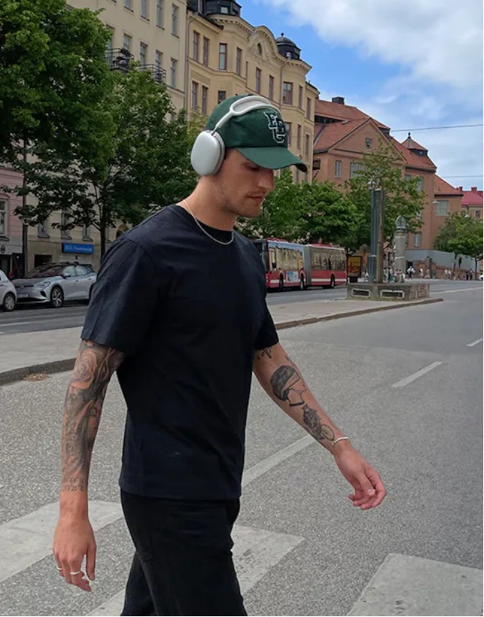 Marškinėliai "Cotton Real Black"