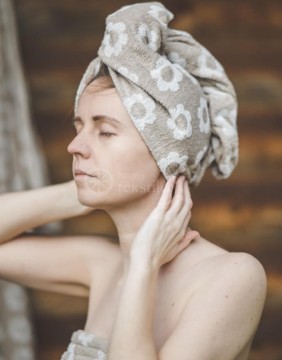 Cotton Towel - Hood "Flower"