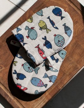 Kitchen glove "Colorful Fishy"