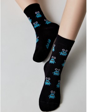 Children's socks "Microbe Black"