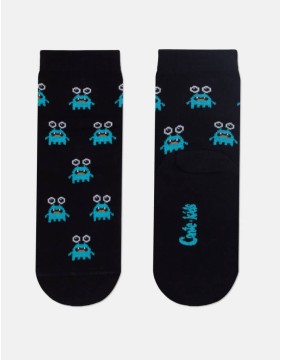 Children's socks "Microbe Black"