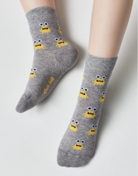 Children's socks "Microbe Grey"
