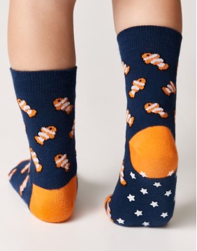 Children's socks "Fish Blue"