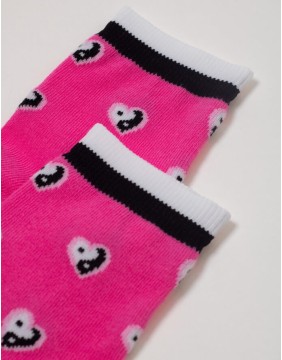 Children's socks "In/Jang Heart Pink"