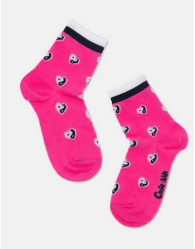 Children's socks "In/Jang Heart Pink"