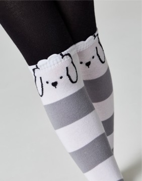 Tights for children ''Sheep grey"