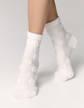 Women's Socks "Flower Milky"
