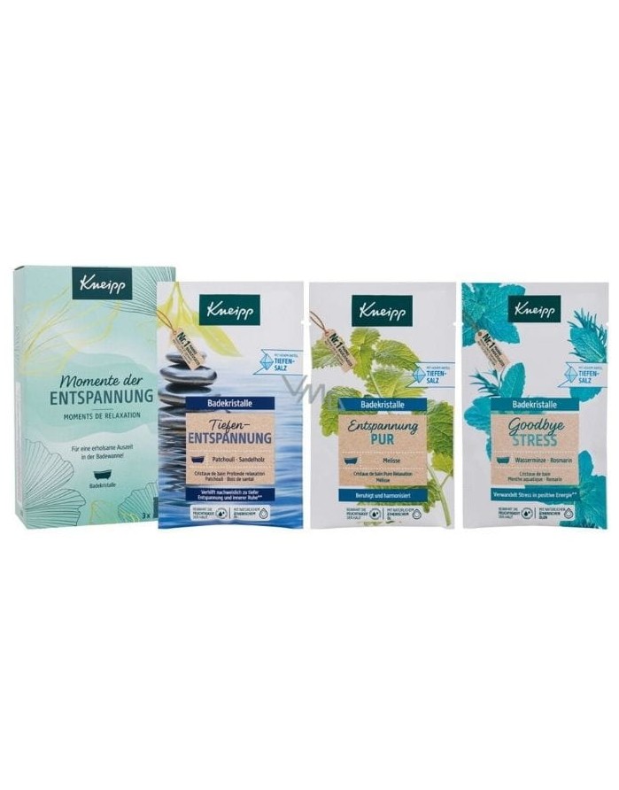 Druskų rinkinys voniai "KNEIPP Moment de Relaxation" 3x60 g