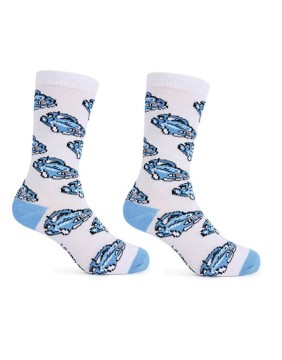 Children's socks "Blue Cars Grey"