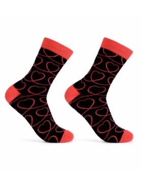 Unisex zeķes "Black Heart"