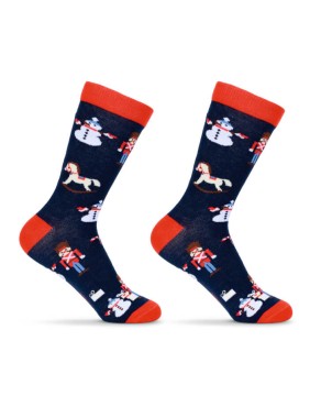 Children's socks "Christmas Things Blue"