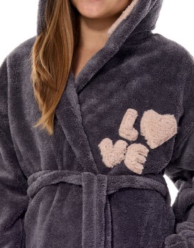 Bathrobe "Love Onyx"
