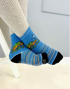 Children's socks "Turtle Blue"