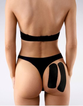 Modelling Breast Tape "Secret Black Tape"