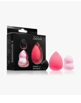 Makiažo kempinėlių rinkinys "GS Set of 3 Light Pink" 3 vnt