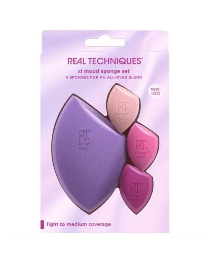 Makiažo kempinėlių rinkinys "RT XL Mood Sponge Set Violet" 4 vnt
