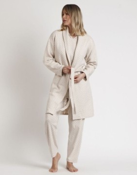 Chalatas "Dots Beige"