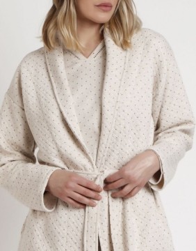 Chalatas "Dots Beige"