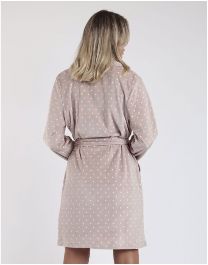 Chalatas "Dots Lace Piedra"