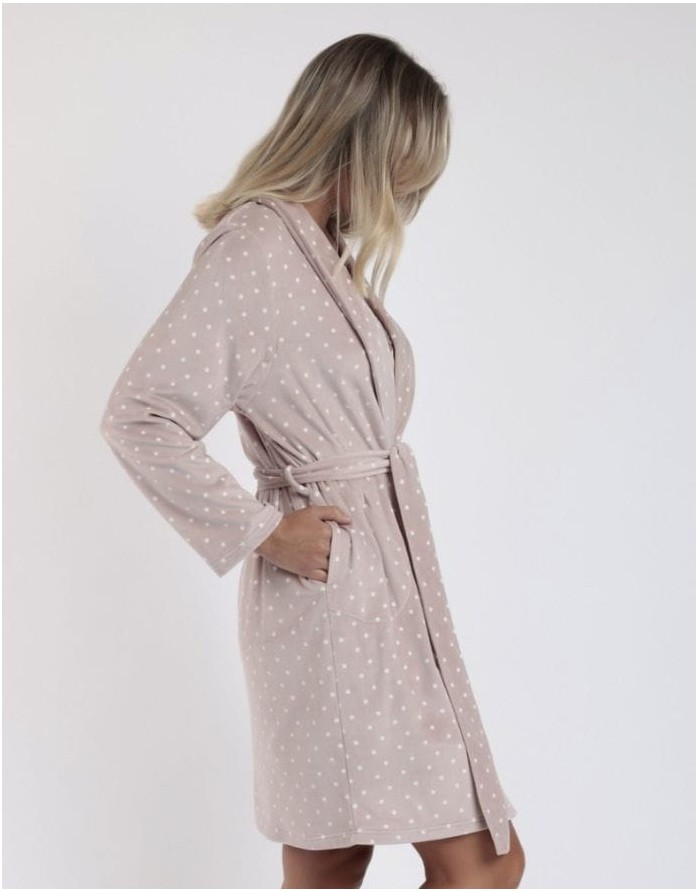 Chalatas "Dots Lace Piedra"