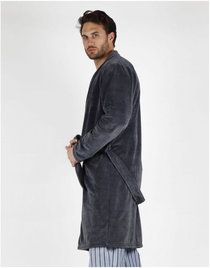 Chalatas "Classic Ribs Navy"