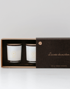 PREMIUM Gift set "Laimingos akimirkos" White