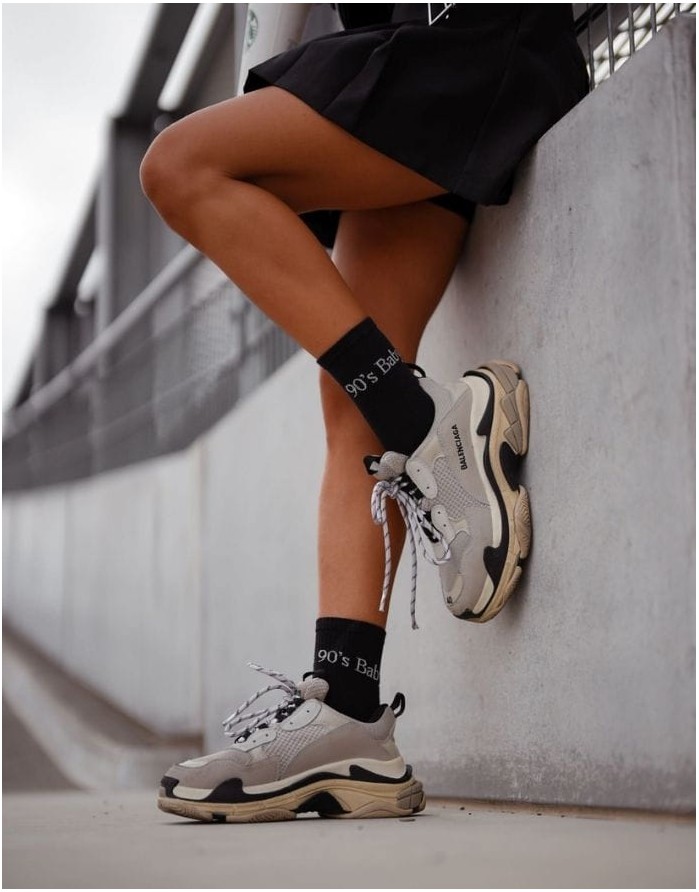 Moteriškos kojinės "90's Baby" Black