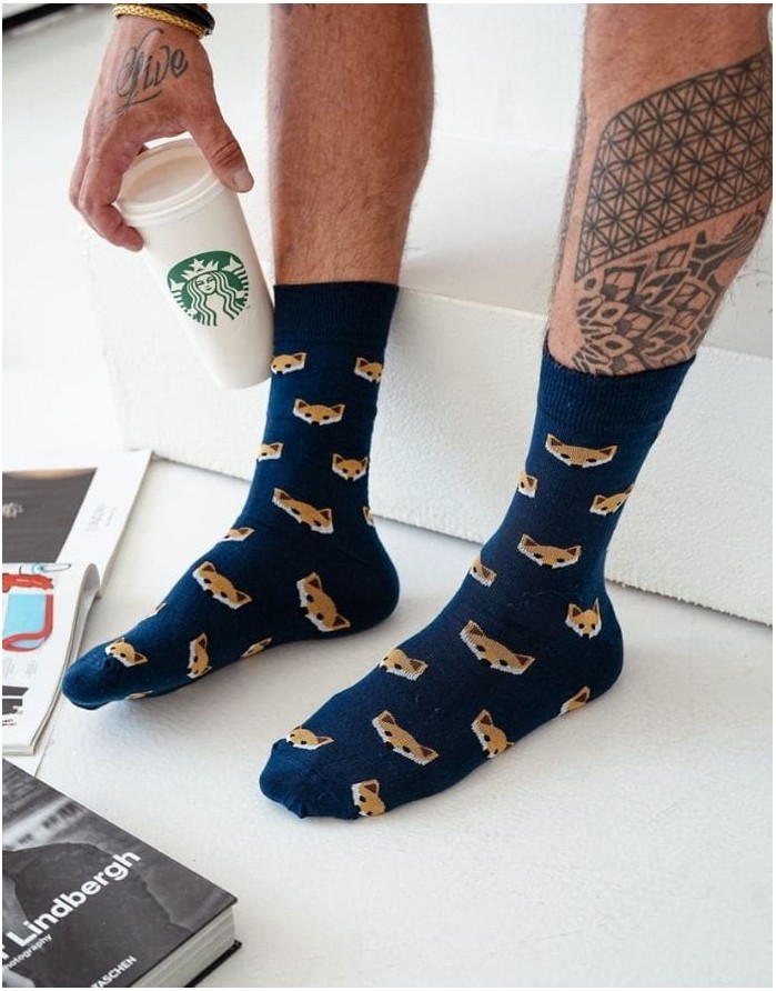 Vyriškos kojinės "Fox Head" Navy Blue