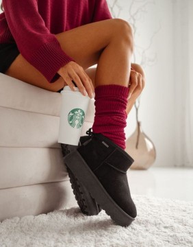 Moteriškos blauzdinės "Cotton Ribbed Leg" Claret