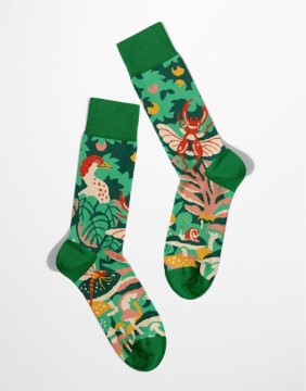 Unisex Kojinės "Magic Forest Beetles"