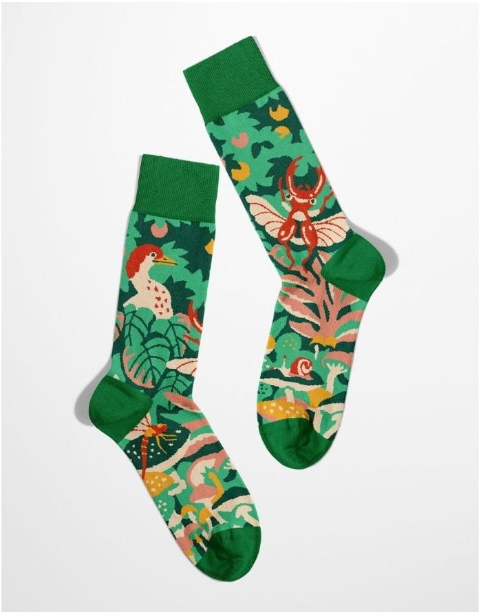 Unisex Kojinės "Magic Forest Beetles"