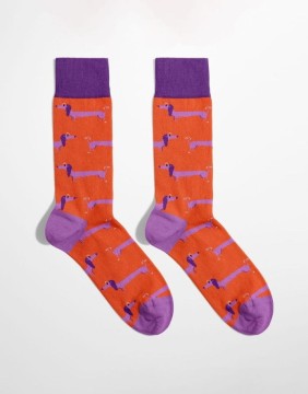 Unisex Kojinės "Happy Daschund"