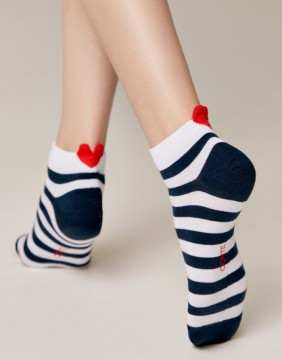 Женские носки "Stripe Heart"
