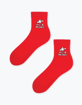 Women's socks "He's Mine"