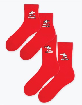 Women's socks "He's Mine"