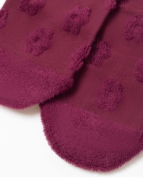 Moteriškos Kojinės "Flower Burgund"